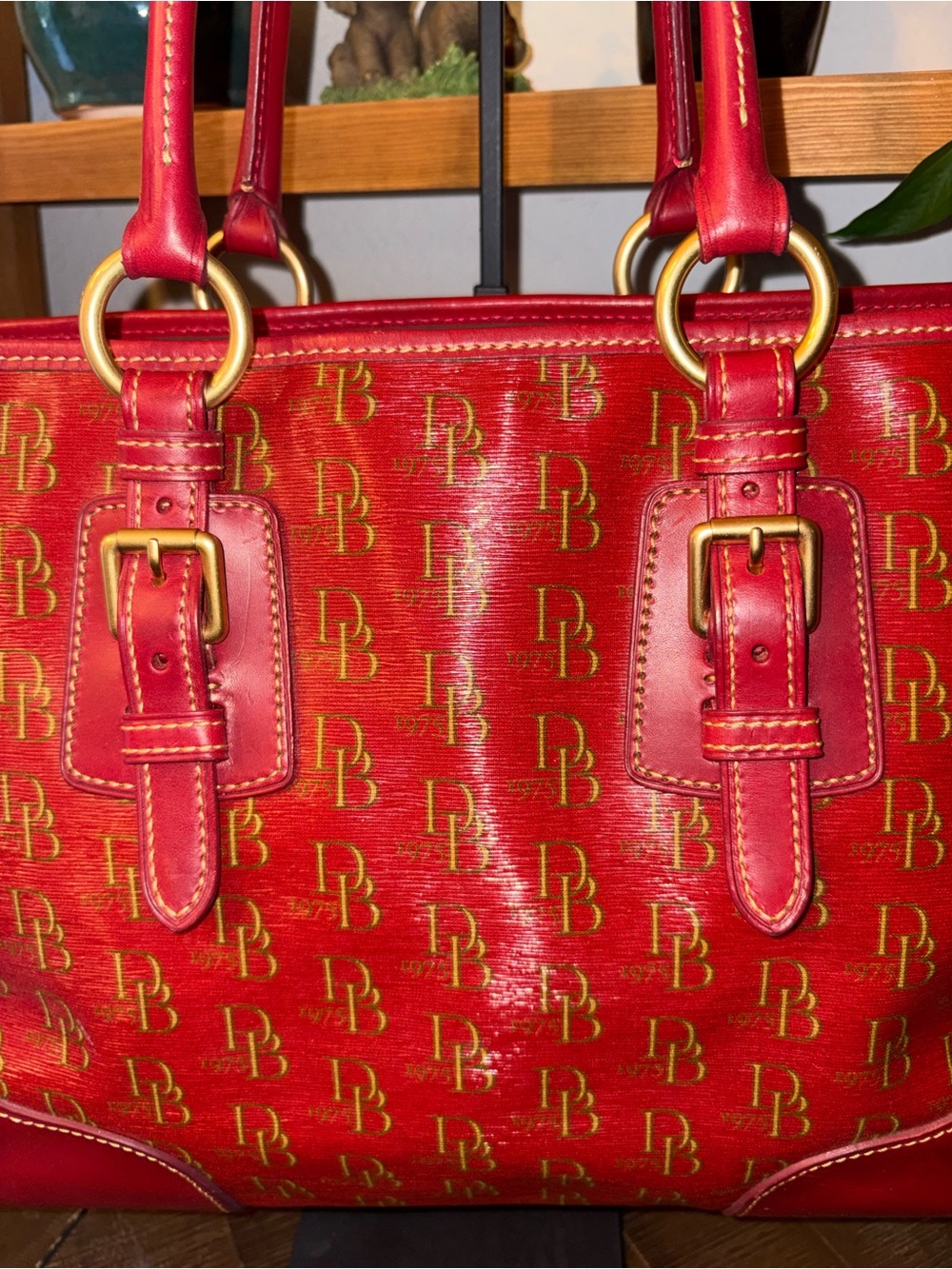 Dooney & Bourke Anniversary DB Monogram Large Tote Like New - Picture 2 of 12